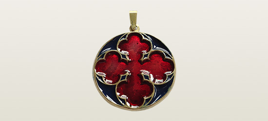 Zawieszka z motywem architektury gotyckiej